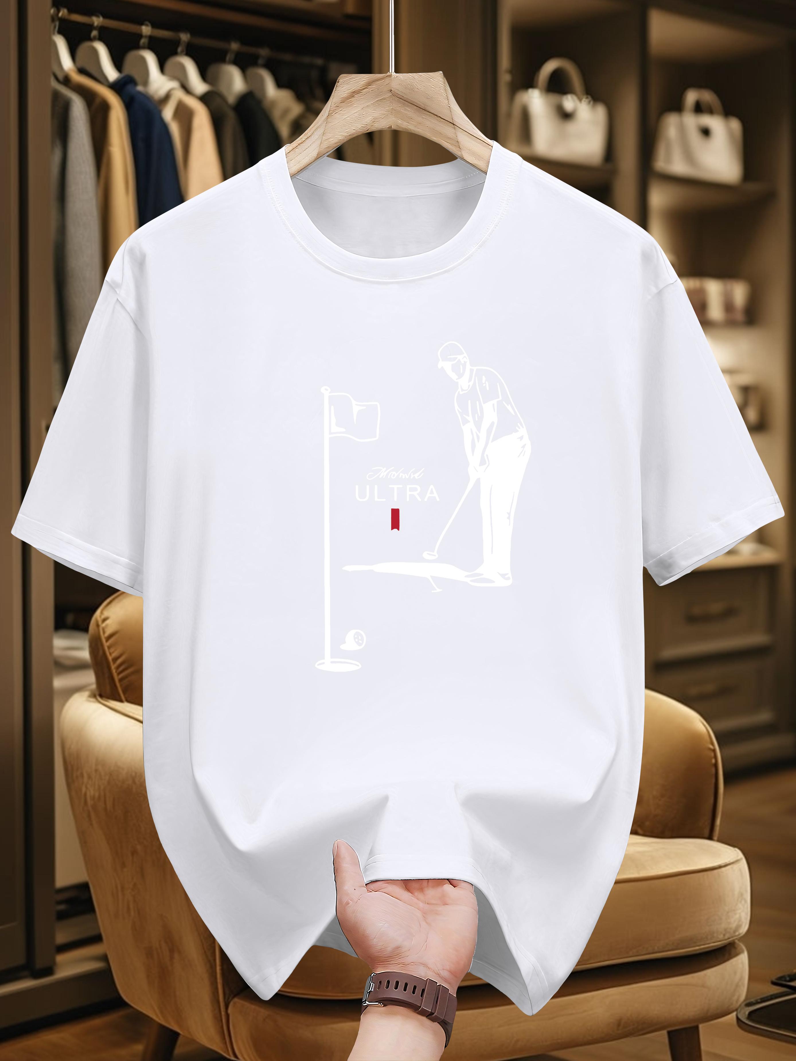 200g 100% Cotton Printed Short-Sleeve T-shirt - Stylish Casual Summer Wear M