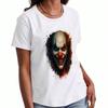 Gruseliges Clown Gesicht Unisex Baumwoll T-Shirt, Premium Baumwoll Qualität Druck, Langlebig, Lässige Mode, Rote Nase Clown Grafik T-Shirt, Einzigartiges Künstlerisches Design