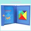 Magnetic Tangram Puzzle With Wooden Material For Childrens Brain Development Education Toy