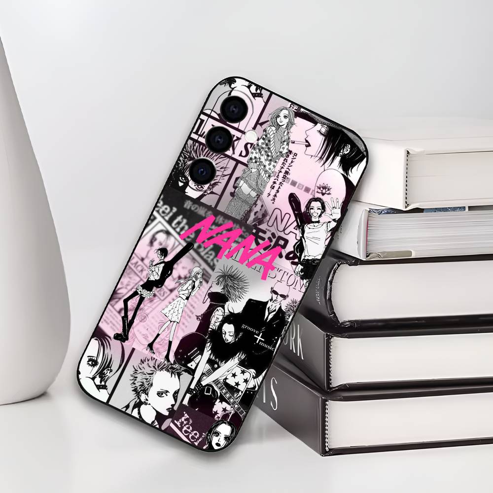 Anime N-NANA Phone Case For Samsung Galaxy A73,A72,A71,A70,A53,A52,A51,Others Soft Black Cover