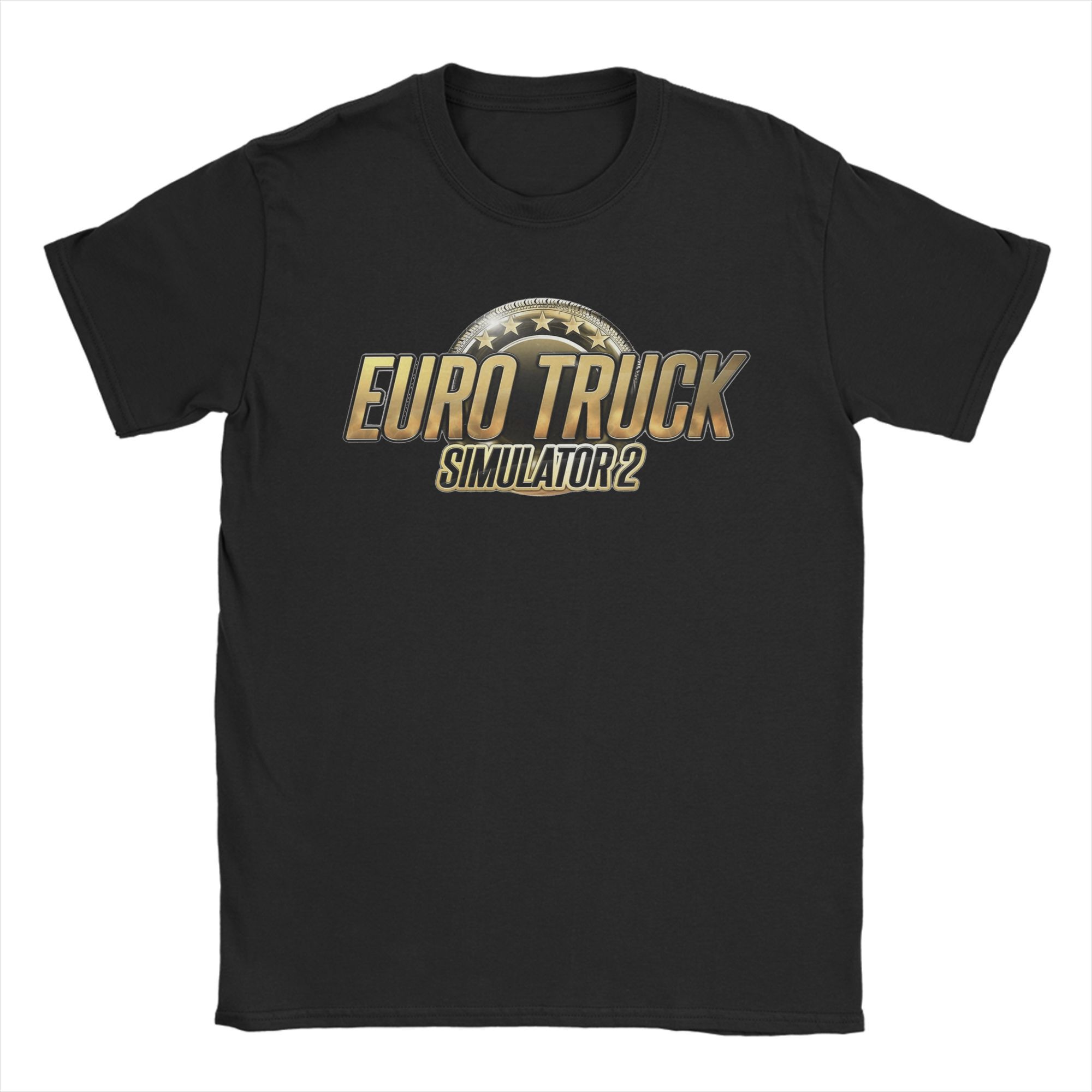 

Гра Euro Truck Simulator 2 Чоловічі футболки Повсякденні футболки з коротким рукавом та круглим вирізом Бавовняні літні топи L