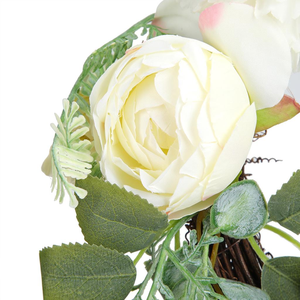 Artificial Flower Wreath Simulation Peony Door Hanging Garland Festivals Party Decoration