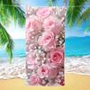 Boho Dark Pink Mandala Beach Towel Peach Skin Sand Free Bath Towel Oversized Lightweight For Yoga Spa Swim Pool Summer Vacation