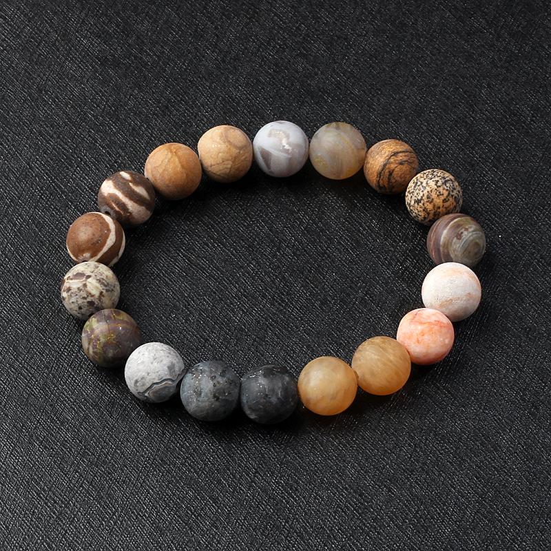 Universe Galaxy Eight Planets Bracelets Solar System Guardian Star Natural Stone Beads Bangles for Women Jewelry Drop Shipping