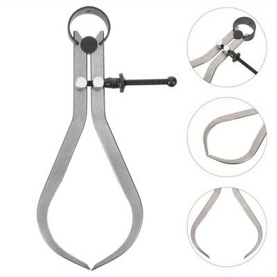 1PC Paquímetro Externo Ferramenta de Medição Ferramentas Paquímetros Kit para Torneamento de Madeira Interno Prata Torneamento de Madeira