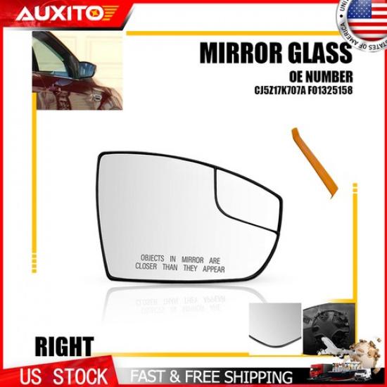 Passenger Mirror Glass Non-Heated Fit 2013-2016 Ford Escape 2017 C-Max Energi