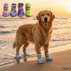 4 Pcs/set Wear Resistant Pet Net Boots Breathable Mesh Dog Paw Protectors Dog Sneakers  Beach