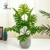 Highly Realistic Artificial Green Potted Plant with Spring Rain Leaves for Home, Living Room, or Garden Decor