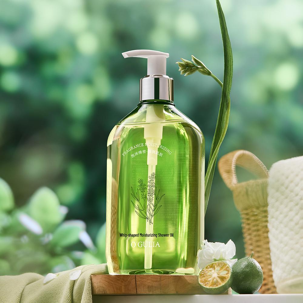 OGULIA Verbena Scented Moisturizing Bath Oil - Long-Lasting Cleansing Formula No