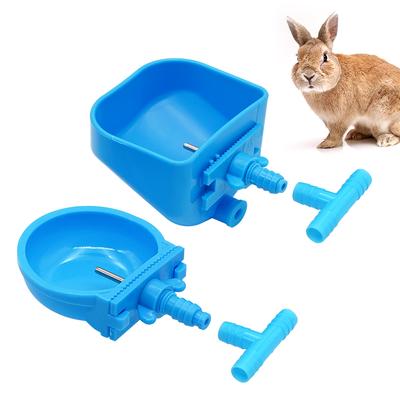 5Sets Rabbit Water Bowls Automatic Drinker Rabbit Cage Water Bowl for Rabbit Fox Mink Pet Farm Animals Drinking Bowls