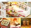 Zhiquwu DIY Forest Blue Time House with Dust Cover - Upgraded Version