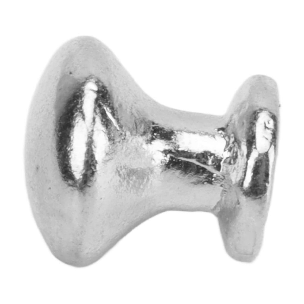 8 Pieces 1:12 Scale Miniature Round Head Knobs, Dollhouse Door Handles, Mini Drawer Pulls, Dollhouse Accessories (Silver)