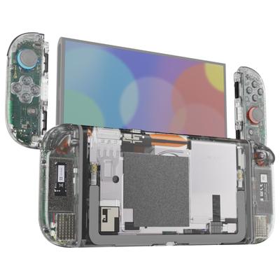 EXtremeRate DIY Ersatzschale Tasten für Nintendo Switch Custom Komplettset mit Rückplatte und Controller-Gehäusetasten für Switch 2 Deluxe