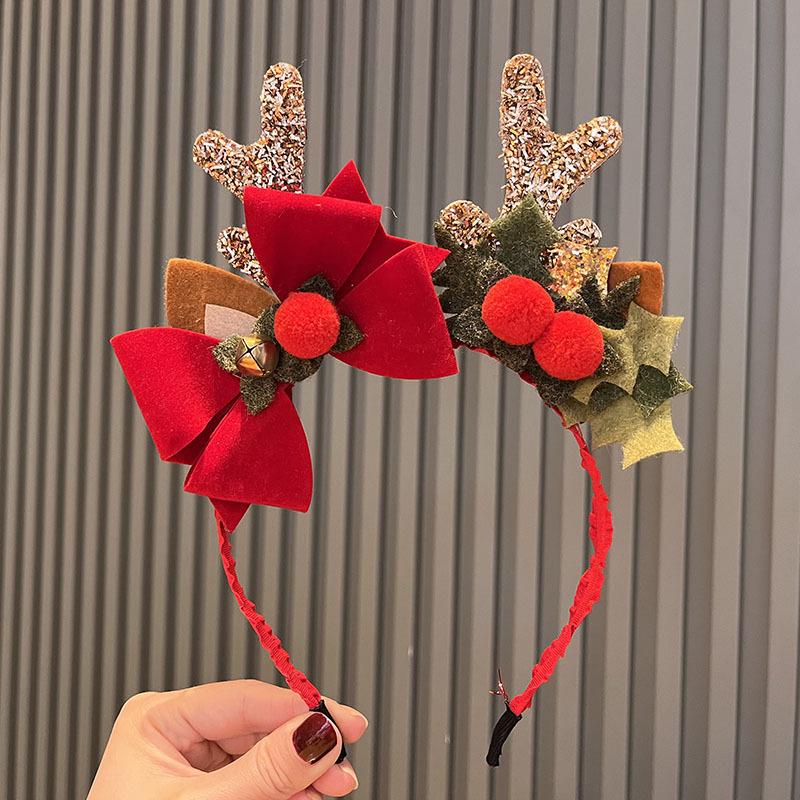 Christmas Antler Fairy Headband for Girls - Mori Style Children's Hair Accessory