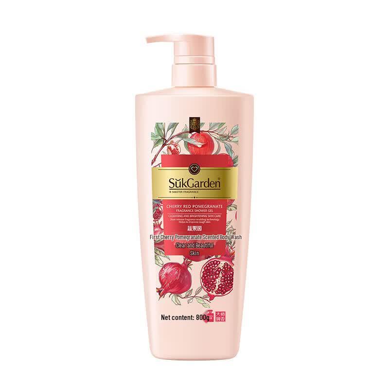 SukGarden Red Pomegranate Shower Gel