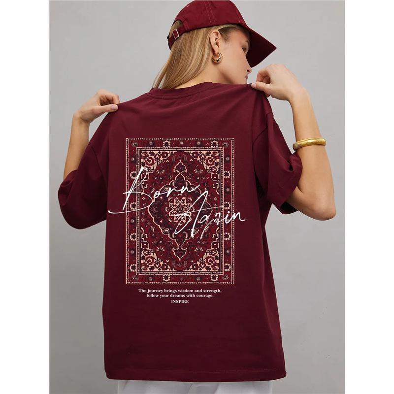 Trendy Oversized Retro Chic Short-Sleeve Top: European & American Style