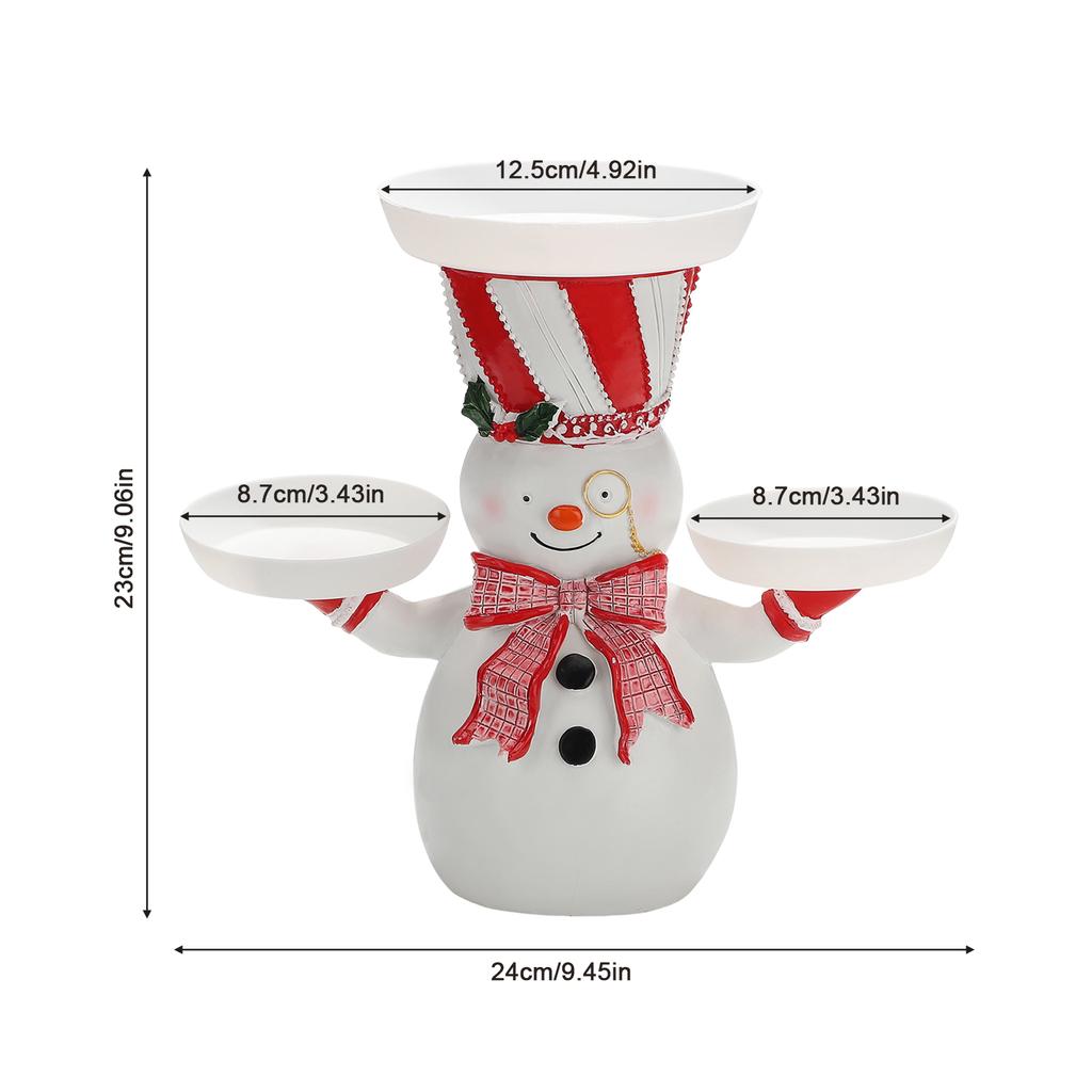 Christmas Snowman Snack Holder Stand