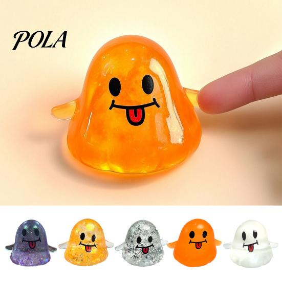 Tragbare Stressabbau-Spielzeuge Halloween Geist Relief Spielzeug, Weiche gruselige Quetsch-Partygeschenke Cartoon Sensorisch für Erwachsene und Kinder Dehnbares Spielzeug