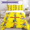 Set de lenjerie de pat Chucky cu nume personalizat 3 buc. Închidere cu fermoar pentru husa de pilotă Include 1 husă de pilotă și 2 fețe de pernă, Moale și confortabil pentru toate anotimpurile.