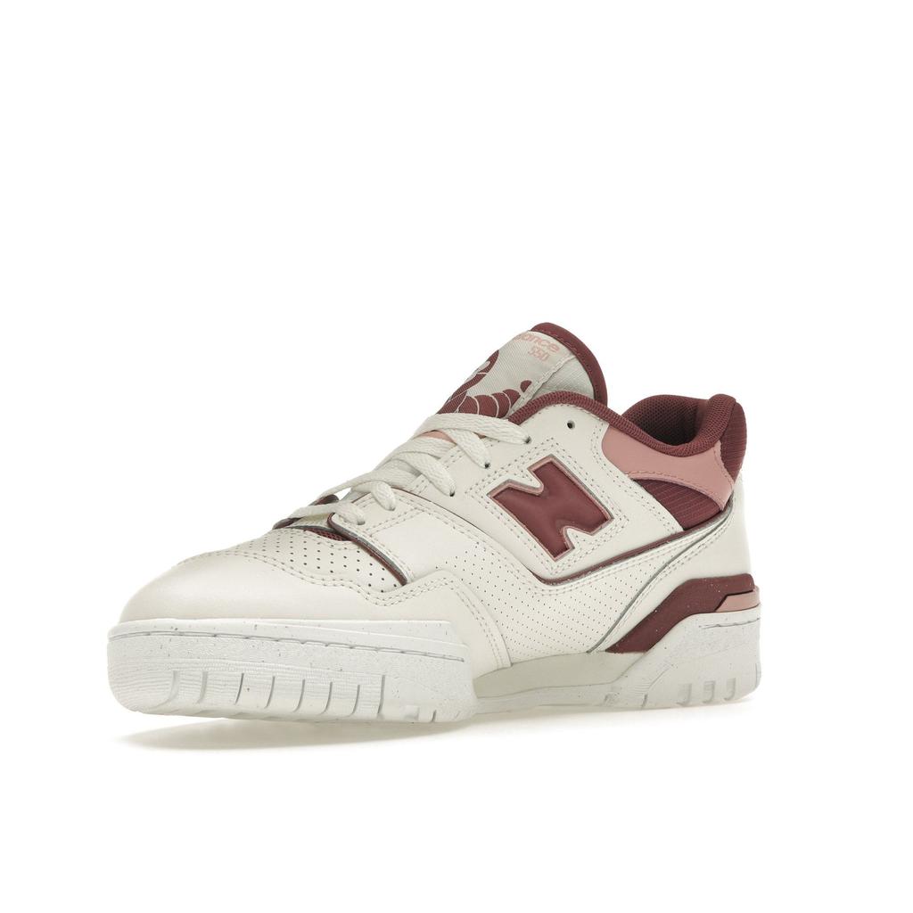 New Balance 550 Washed Burgundy Women Sneakers White Sea-Salt BBW550DP