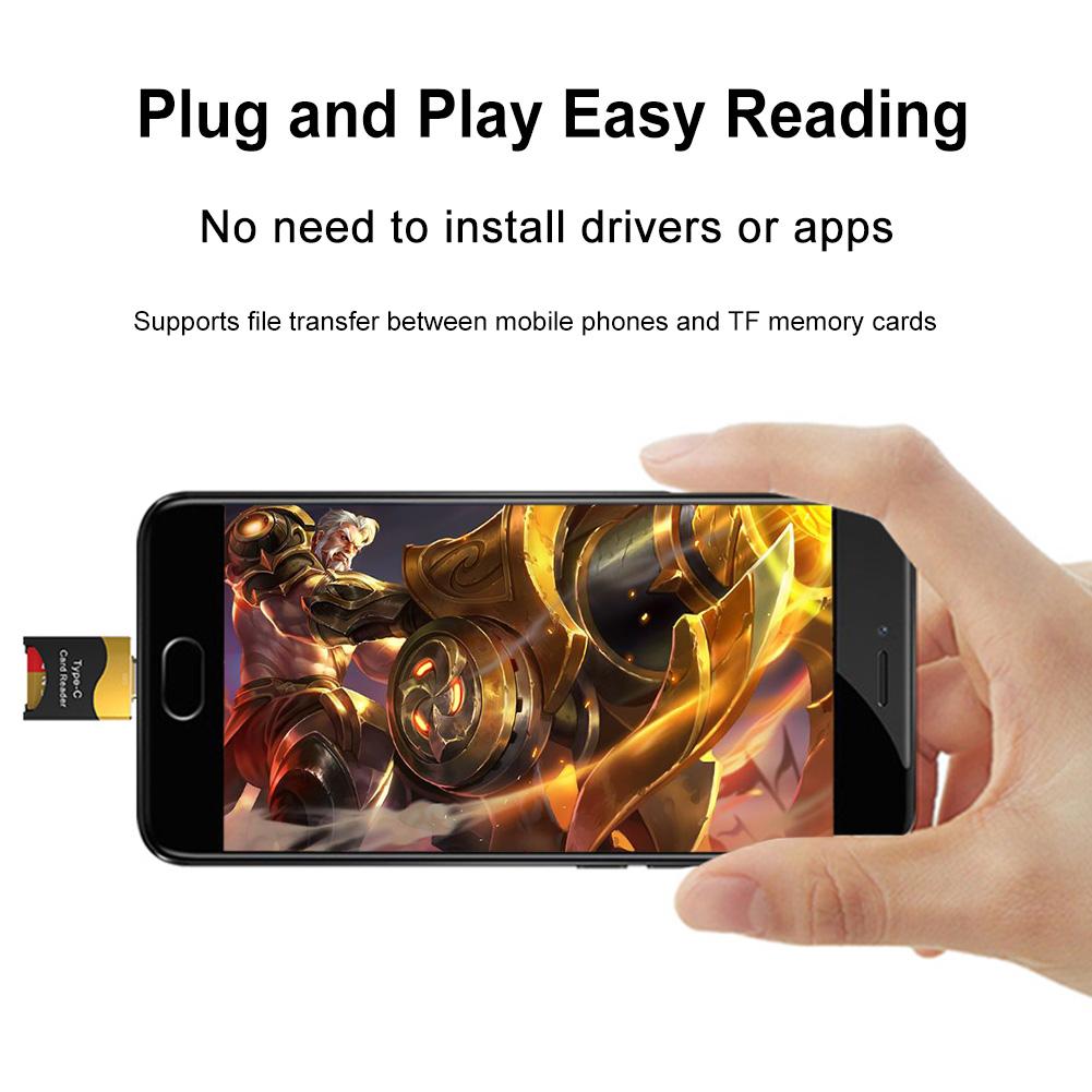 Type C To Micro-SD TF Card Reader Adapter OTG Smart Memory Card Reader USB3.0 Flash Drive Adapter For Xiaomi Samsung Huawei