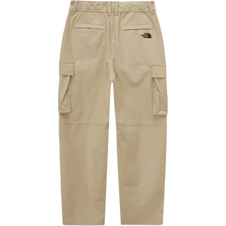 The North Face Solid Color Loose Straight Leg Multi Pocket Work Pants Women Pants Beige NP6NP52K