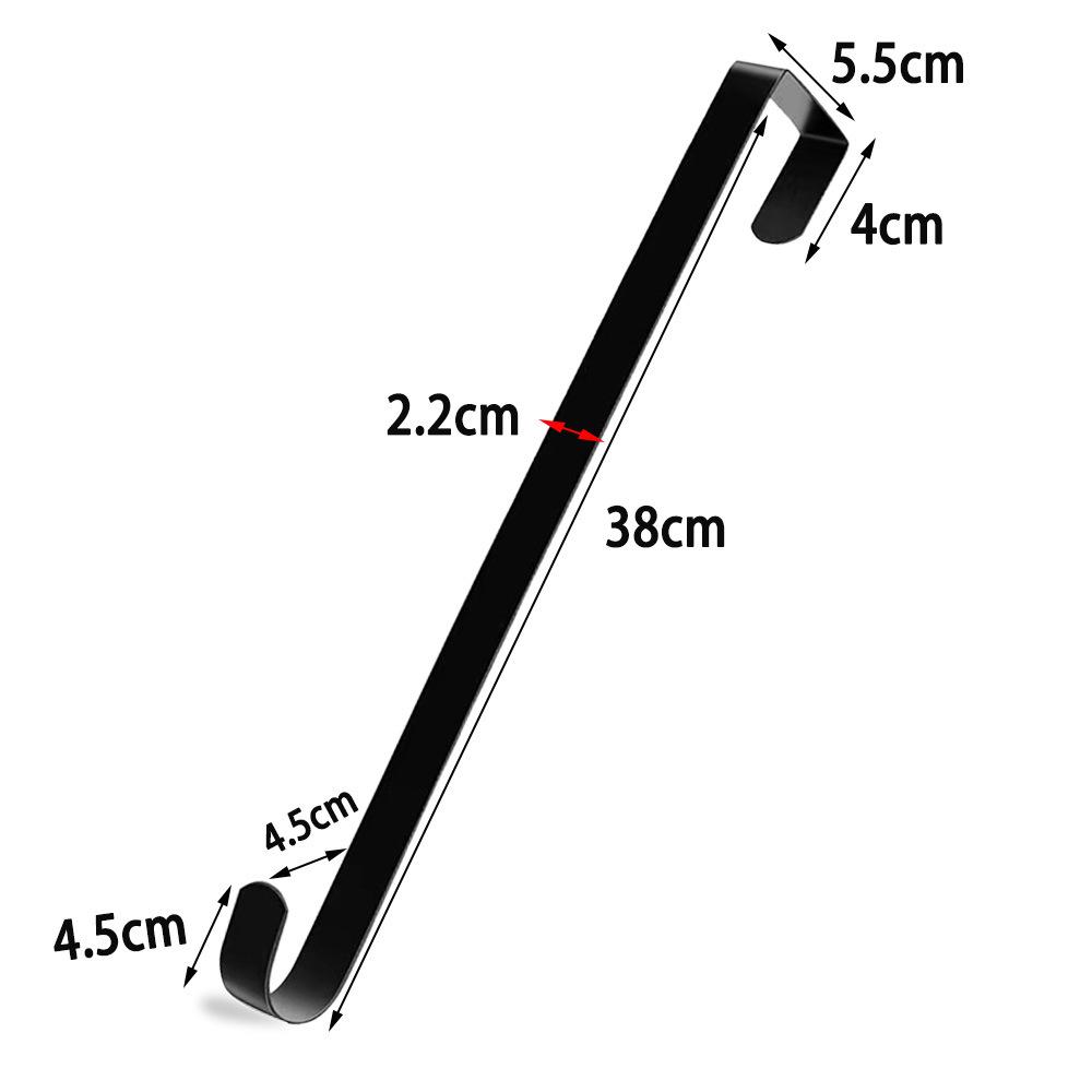 

Пасхальное украшение Вешалка для венка для входной двери Рождество Хэллоуин Металлическая наддверная Одинарный крючок Украшение Венок Дверная вешалка 38cm