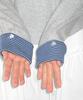RONRON Button Cuff Hoodie Long Sleeve Gray