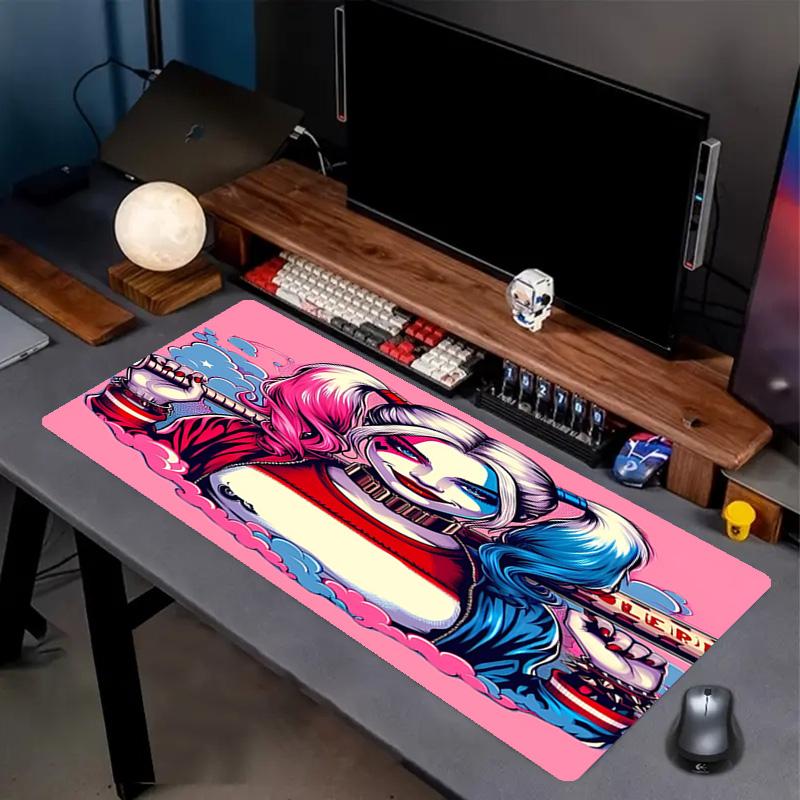 Superhero Print Mouse Pad, Anti‑Slip Desktop Keyboard Mat, for PC Laptop Gaming Working Daily Use, Cool Festival Surprise Gift