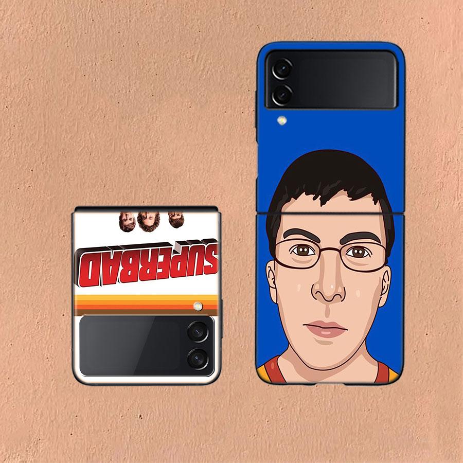 Mclovin SuperbadZ Phone Case For Samsung Z Flip 6 7 5G Galaxy Z Flip 5 4 3 5G Cases Shockproof Hard Cover TPU