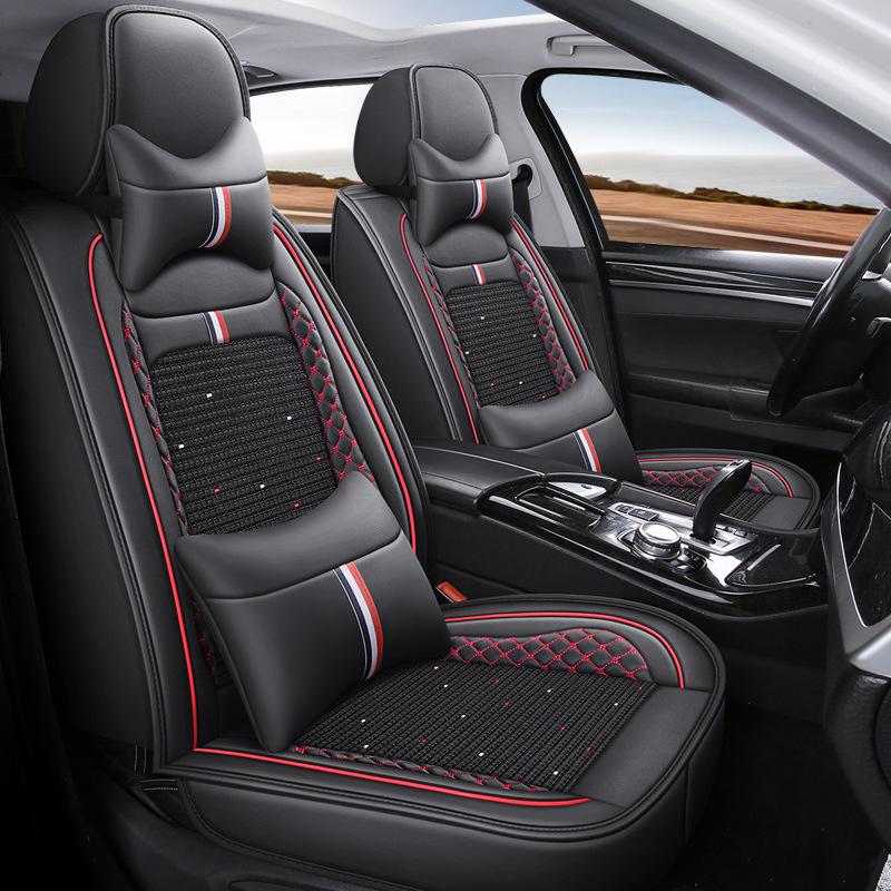 Ice Silk 4-Season Car Seat Cushion Universal Fit