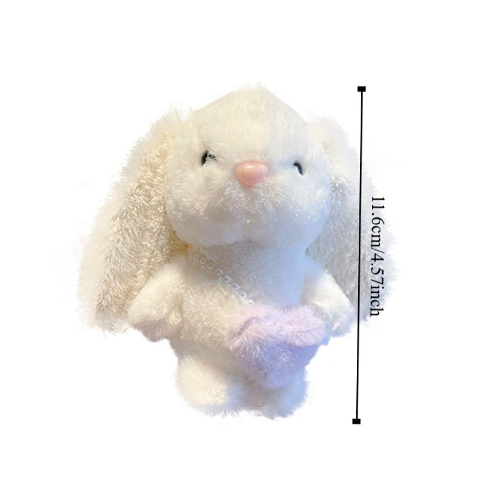 Heart Plush Rabbit Animal Door Key Cartoon Keychains Key Chains Korean Keyrings Bag Pendant