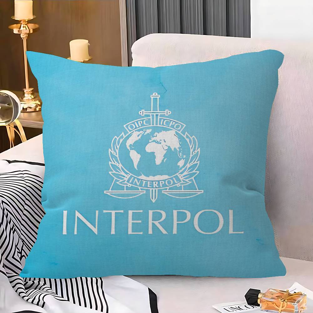I-Interpols LOGO Pillowcase toon Gift Cushion Cover Bedroom Home Sofa Chair Seat Decor pillow case