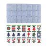 DIY Mahjong Silicone Mold Handmade Mahjong Making Supplies Crystal Glue Mold Mahjong Game Pieces Tiles Resin Cake Silicone Molds