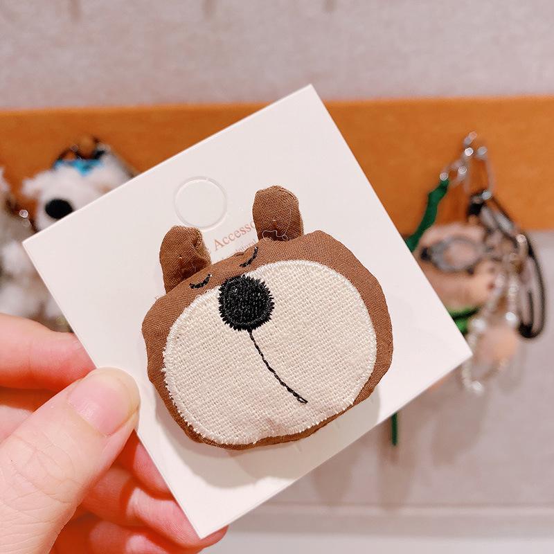 Urocze materiałowe grzybki spinki do włosów dla dzieci dziewczynek klips do włosów opaska spinki akcesoria wsuwka nakrycie głowy ozdoba głowy