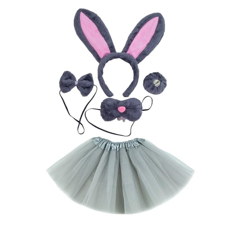 Halloween Easter Bunnies Costumes for Kids Animal Costume Cosplay Accessories