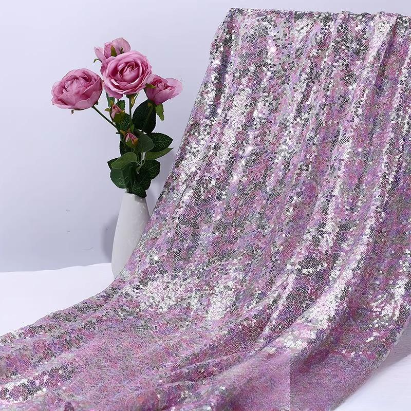 Tkaniny cekinowe i zagęszczone tkaniny siatkowe 100x150cm są używane do odzieży bankietowej, dekoracji scenicznych i tkanin DIY do sesji zdjęciowych