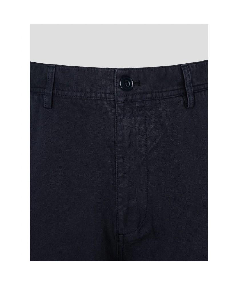 Binpolmen Garment-Dyed Semi-Wide Pants Navy