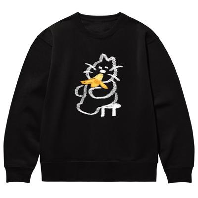 AWESOMEUS A Banana Eating Cat Sweat_4 Color (B Type)