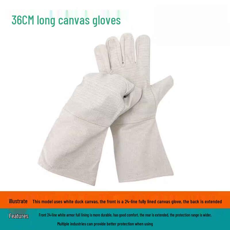 Jiyoushi Double-Layer Canvas Work Gloves