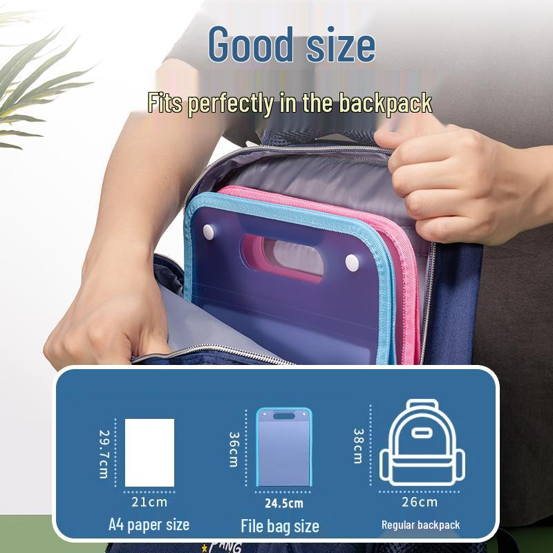 A4 Multi-Layer Accordion Test Paper Storage Folder