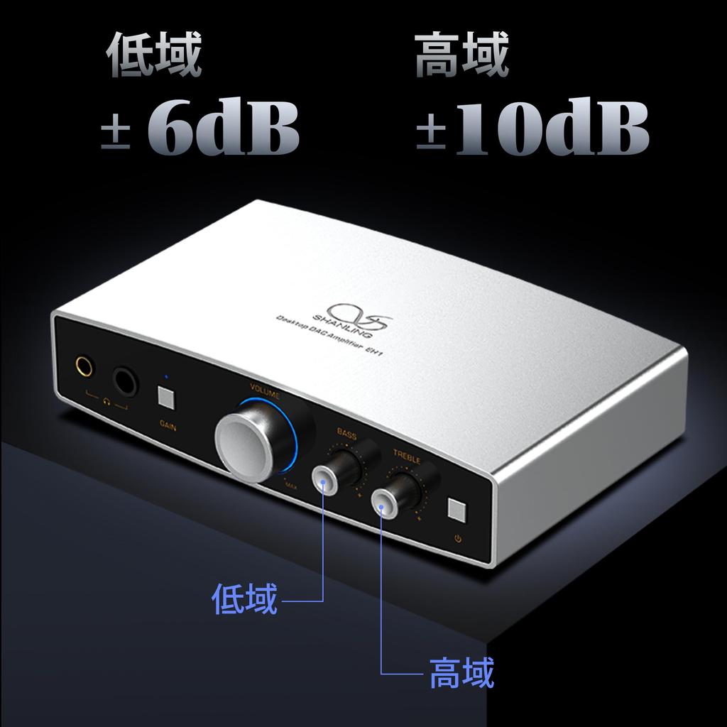 SHANLING EH1 Compact Desktop Headphone Amplifier with Two CS43198 and PCM USB RCA Switch Game Coaxial Digital High Resolution Audio DAC/AMP Op-Amps,