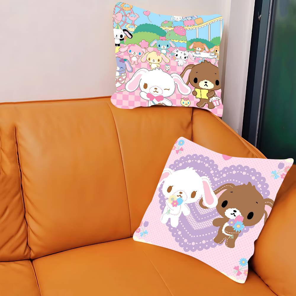 Anime S-sugarbunnies Kuddfodral Avtagbart Tvättbart Kuddfodral – Mjukt Linne för Alla Årstider