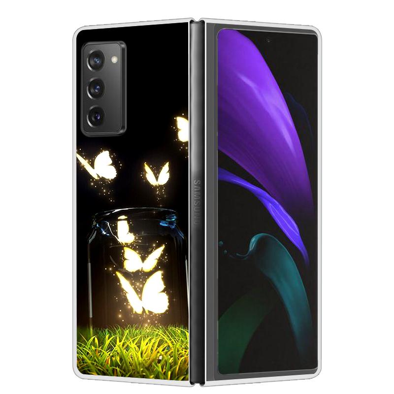 Cool Case For Samsung Z Fold 6 5 4 3 Case Hard Clear Plastic Cover For Samsung Galaxy Z Fold 2 5 6 Phone Case Funda ZFold2 Coque