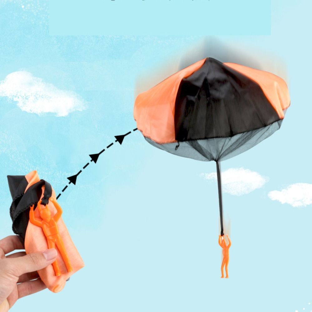 Parachute Sport Plastic Ejecting Parachute Toy Plastic Mini Soldier Game  Outdoor