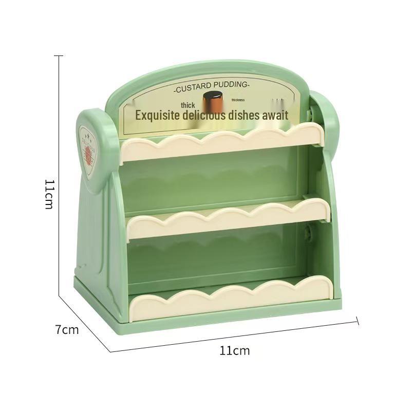 

Мини Двусторонняя Полка для Кукольного Домика - Многослойное Украшение для Имитационной Игры