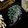 SKEDS Women Girls Luxury Rhinestone Large Size Pin Exquisite Fully Crystals Creative Women's Badges Banquet Brooch Jewelry
