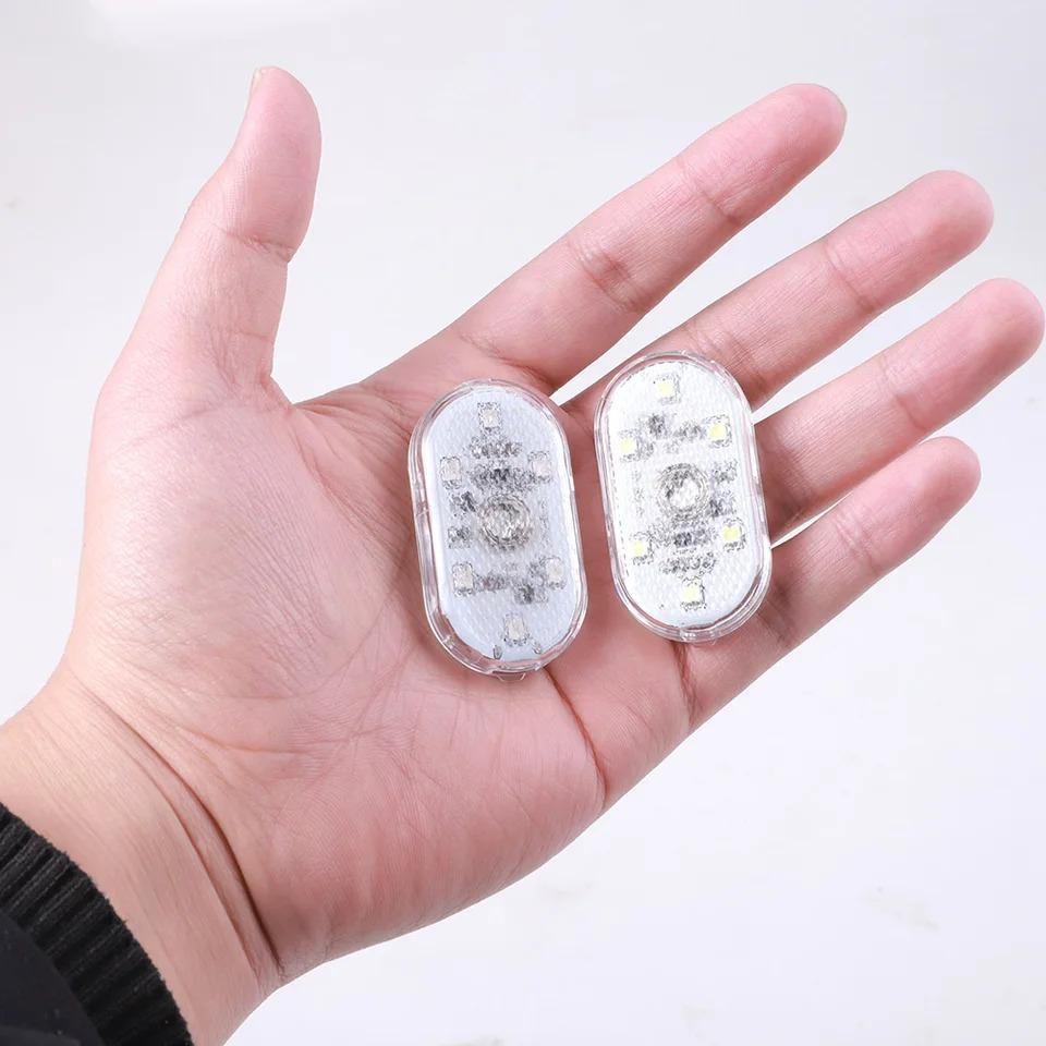 Car Interior Dome Light Finger Touch Sensor Reading Lamp 5V LED Magnetic Attraction Light USB Charge Six Color Mini Car Door Light