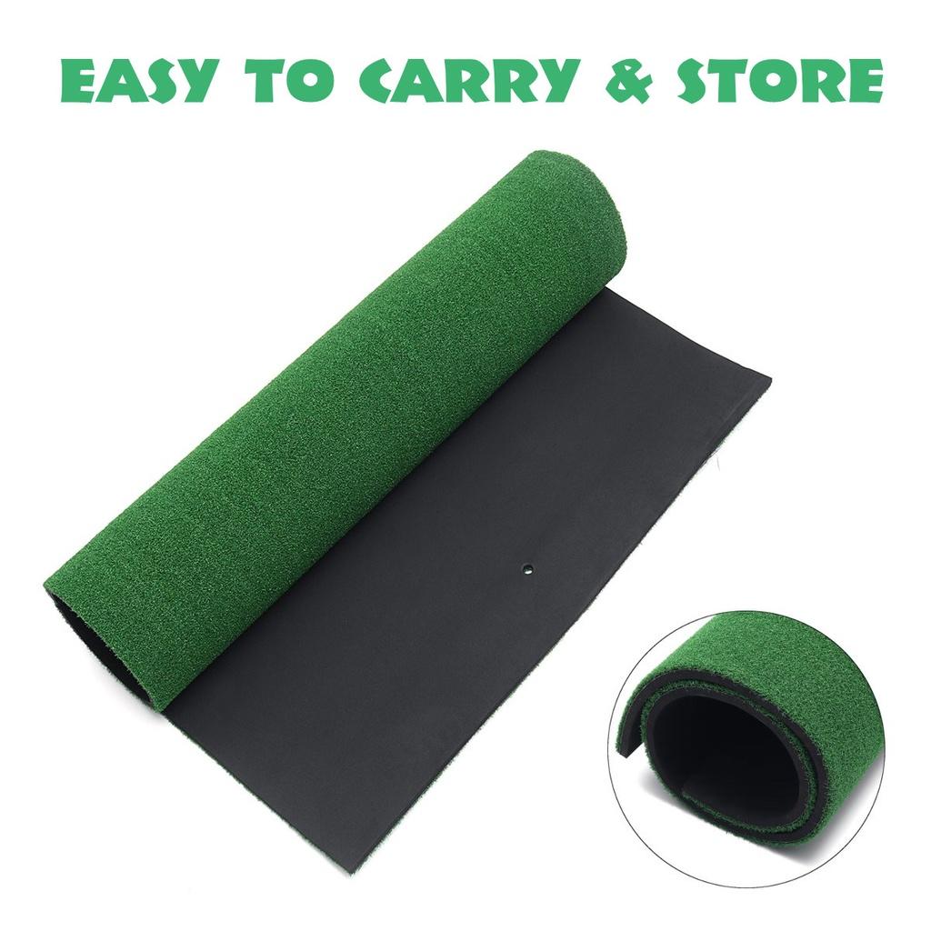 Backyard Golf Mat Indoor Residential Practice Training Golf Driving Mat Golf Hitting Mats with Rubber Tee Ball Free 125 x 100 cm