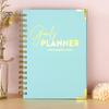 Make Your Goals A Reality Planner 2026 Weekly Notebook Spiral Bound Goal Journal with Elegant Cover Smooth Lines Design Setting & Task Tracking